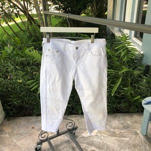 White Capris Jeans.  Size 10